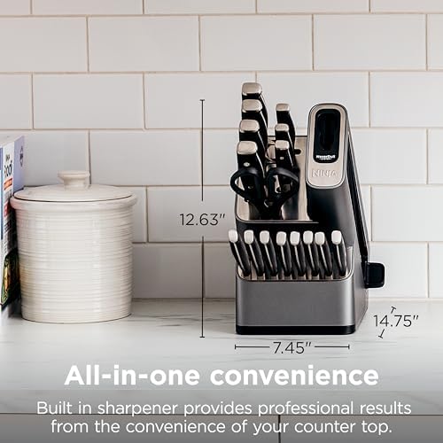 Ninja® NeverDull™ 17-Pc Knife Block Set, Black
