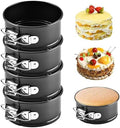 4 Inch Mini Springform Pans Set of 4, Nonstick for Mini Cheesecakes