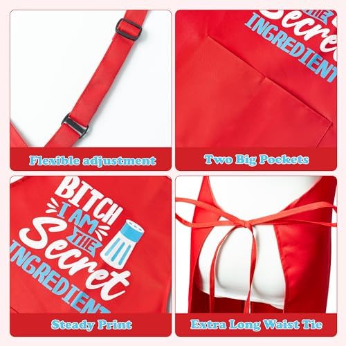 Haooryx Funny Cooking Aprons Cooking Baking Aprons Adjustable Neck