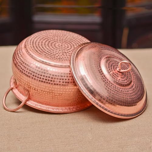 Handcrafted Hammered Copper Cookware Set - Ideal for Copper Chef