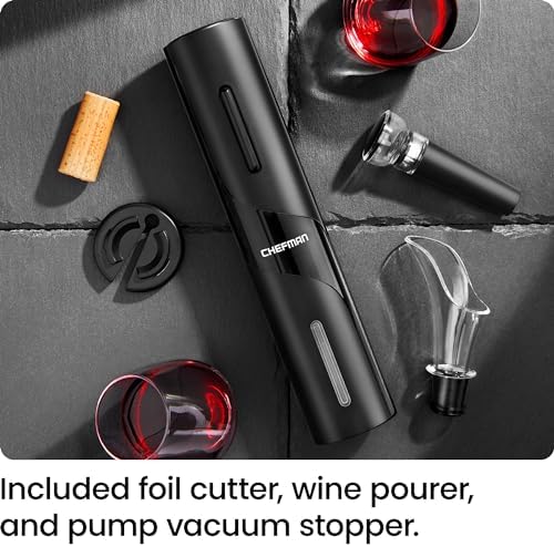 Chefman Electric Wine Opener Makes Opening Bottles Fast, Foolproof