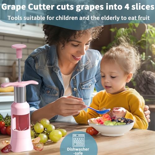 Newness Grape Cutter Tool - Stainless Steel Kitchen Gadgets with 2