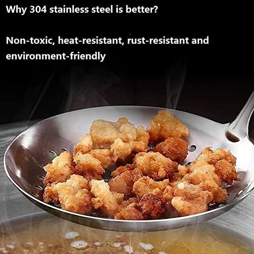 Skimmer Stainless Steel Large Slotted Spoon Colander Strainer Ladle