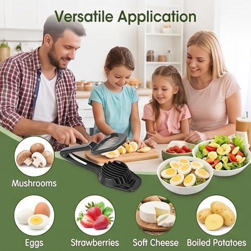 Eggs Slicer, Multi Purpose Slicer for Mushrooms, Kiwi and Fruits, Home