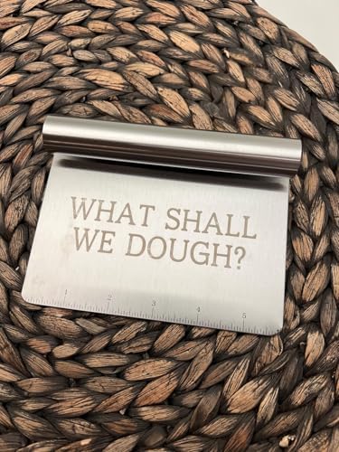 Personalized Dough Scraper – Custom Engraved Stainless Steel Bench