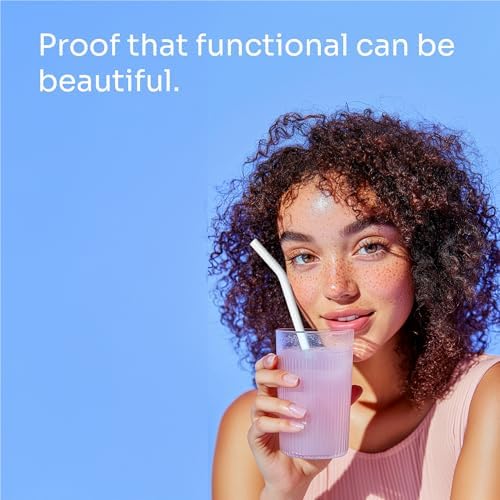 purifyou Extra Long 14.5" Reusable Silicone Straws with Flexible Tips