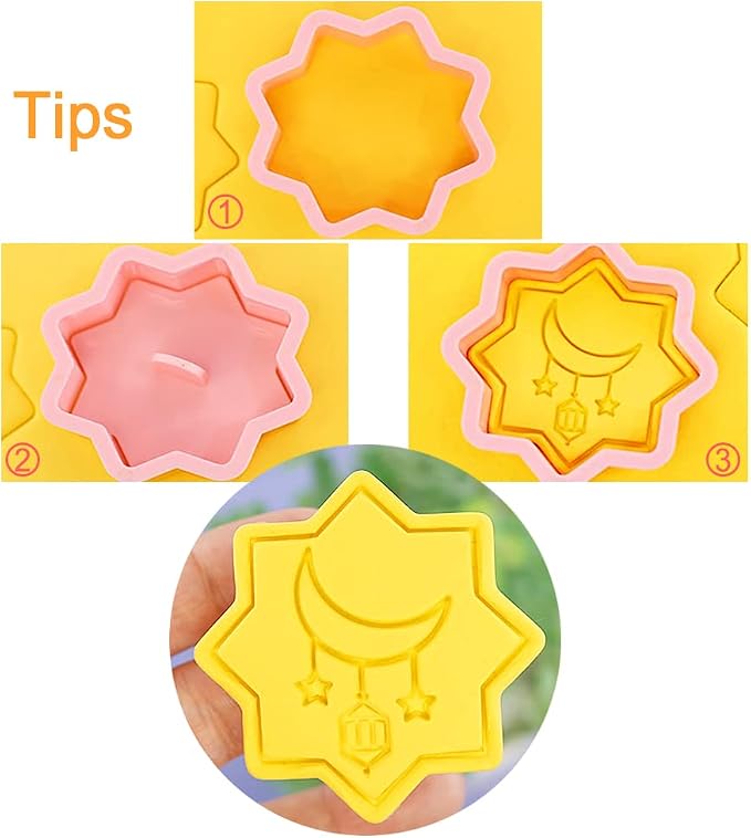8 Pcs Cookie Cutters Set 3D Holiday Cookie Cutters - Image 3