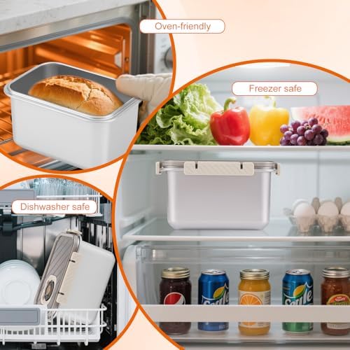 Small Bread Box, Time Recording Bread Storage Container with Lid