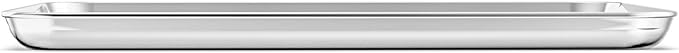 Baking Sheets Set of 2, Bastwe 20 inch Stainless Steel Bakeware Baking Pans - Image 4