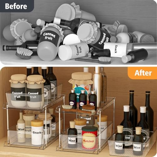 Fabspace 2-Tier Under Sink Organizers, 2 Packs