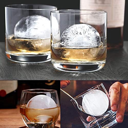 Silicone Ice Ball Molds for Whiskey,2.5-Inch Ice Sphere Molds,4 Pack