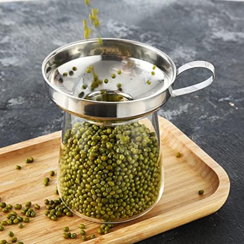 Delove Canning Funnel with Strainer for Wide and Regular Mason Jars