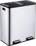 Step N' Sort The 18.5 Gallon Extra Large Capacity, Dual Trash and Recycling Bin by Step+N%27+Sort