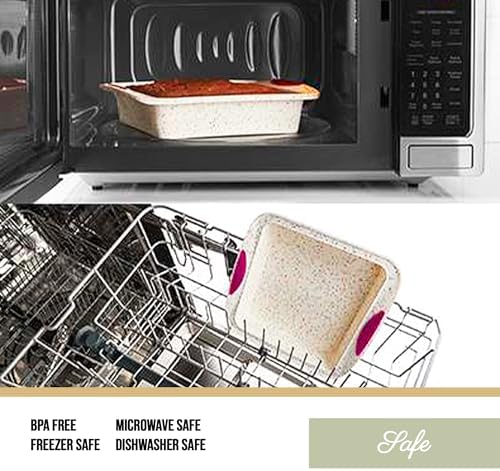 Trudeau 8x8in Confetti Silicone Cake Pan – Reinforced Hybrid of