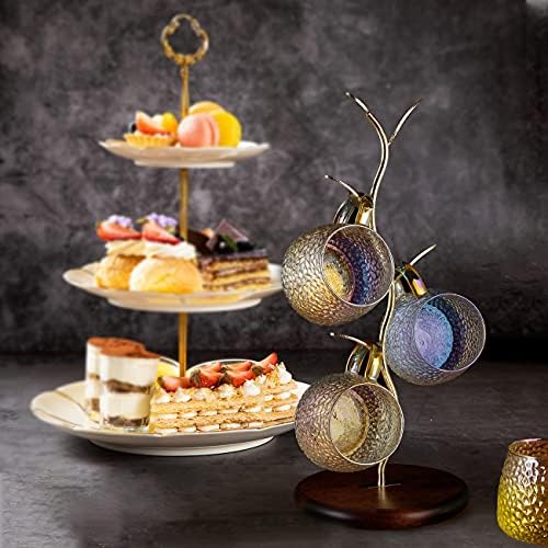 HoroM Gold Coffee Mug Tree for Counter, Coffee Mug Holder Stand, Mug