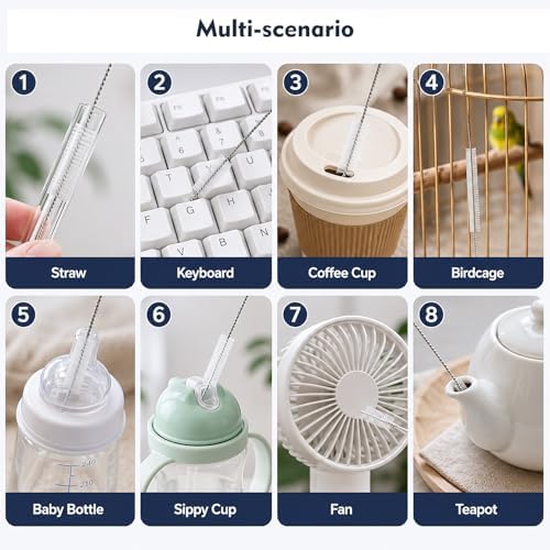 Straw Cleaner Brush, 14 Pack Straw Cleaner, 8 & 12 Inch Straw Brush