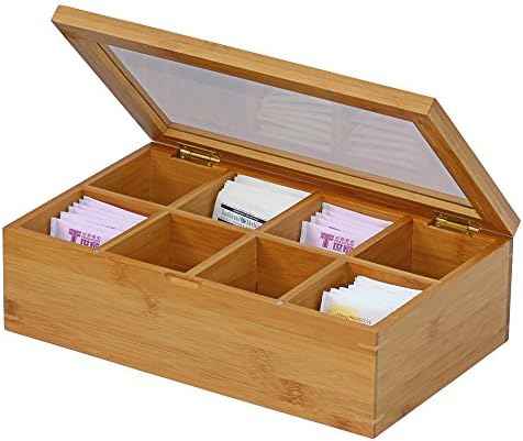 Oceanstar - TB1323 Bamboo Tea Box, 12 Inch, Natural