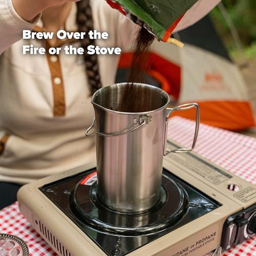 Coghlan's 32 oz Stainless Steel French Press Coffee Maker
