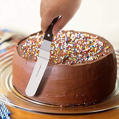 4 PCS Cake Decorating Icing Spatula set with 4, 6, 8 & 10 Inch