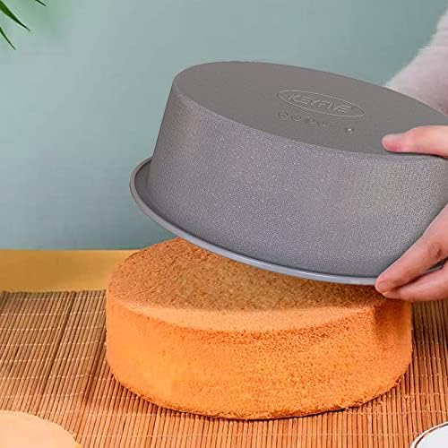 7 Inch Cake Pan 2 Pack, Round Silicone Baking Molds for Air Fryer &