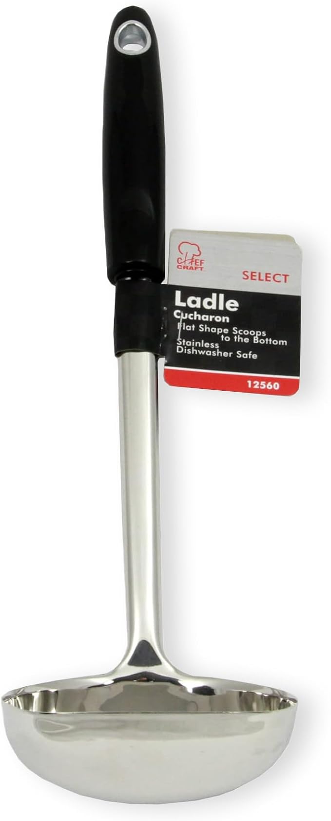 Chef Craft Select Ladle, 12 inch, Stainless Steel - Image 7