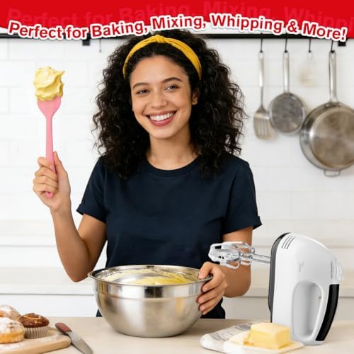 Showvigor Electric Hand Mixer with Stainless Steel Mixing Bowl Set –7