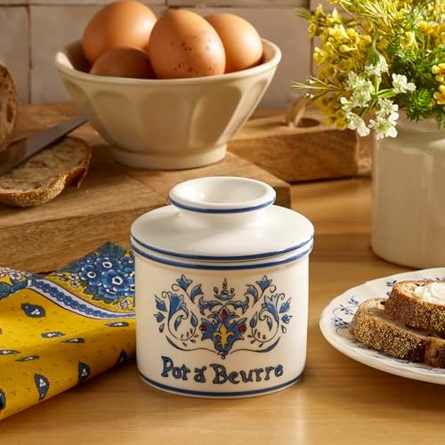 Butter Bell Crock by L. Tremain Art Nouveau Ceramic Butter Keeper