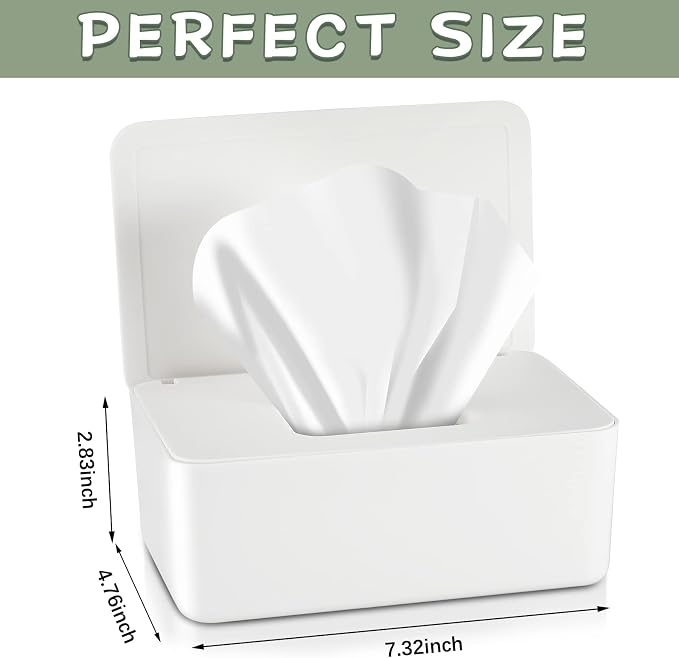 Newtay Dryer Sheet Holder with Hinged Lid, Plastic Dryer Sheet Dispenser - Image 2