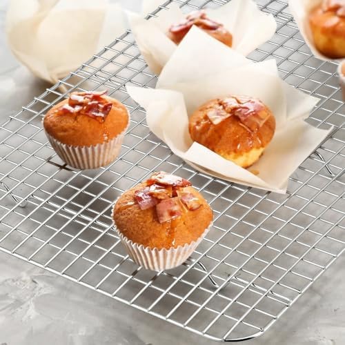 E-far 20x14 Large Baking Sheet with Wire Rack Set, 2 Pans + 2 Bacon