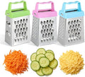 Beavorty 6 pcs Mini Cheese Grater Set Stainless Steel Mini Box Grater