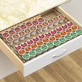 Coffee Pod Holder Drawer, Expandable K Cup Holder Compatible with Keurig K-Cup, K Cup Drawer Organizer Hold 35-70 Coffee Pod Storage for Coffee Station Office and Kitchen, Black