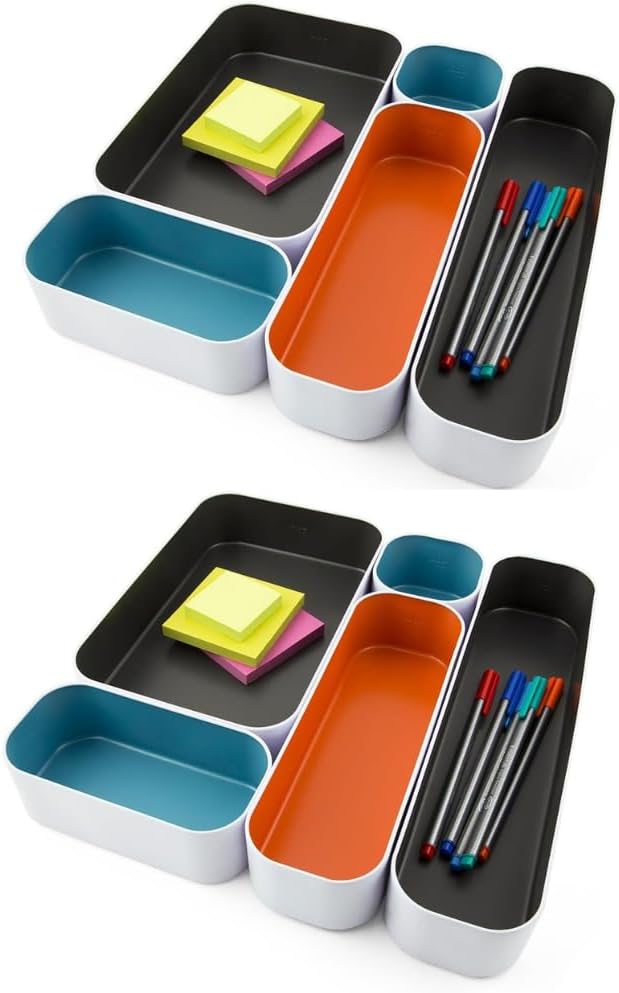 Three by Three Seattle 10 Piece Metal Organizer Tray Set - Image 4