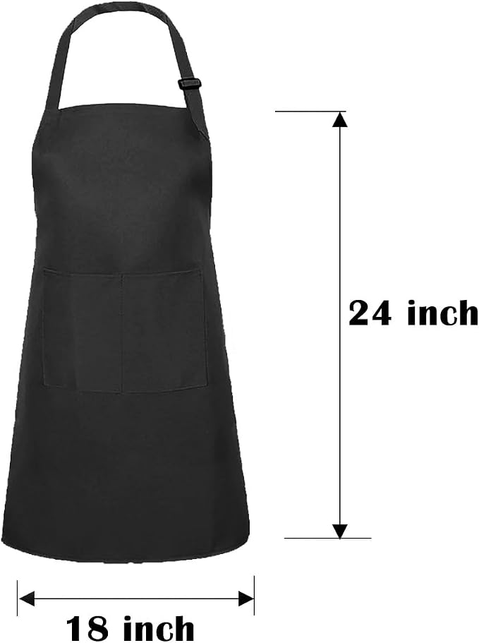 Kids Apron Set Chef Hat Sleeve Outfit Costume Toddler Girl Boy Aprons Cooking - Image 2