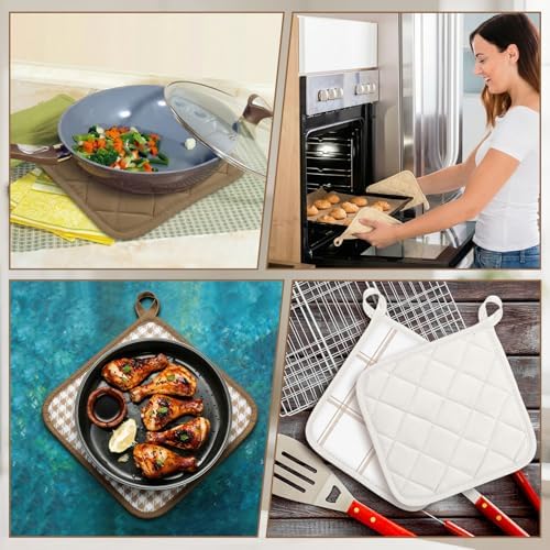 12 PCS Multicolor Pot Holder Set, 7 x 7 Inch