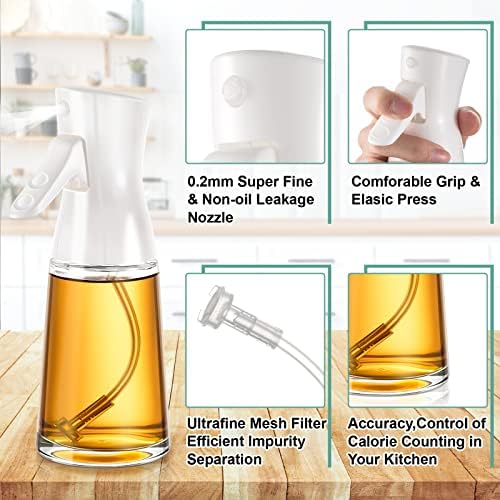 Lallisa 4 Pcs Glass Oil Sprayers, 180 ml