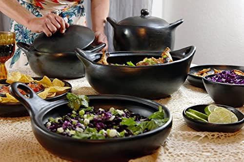Authentic Chamba Casserole - Elegant Handmade Black Clay Cooking Pot