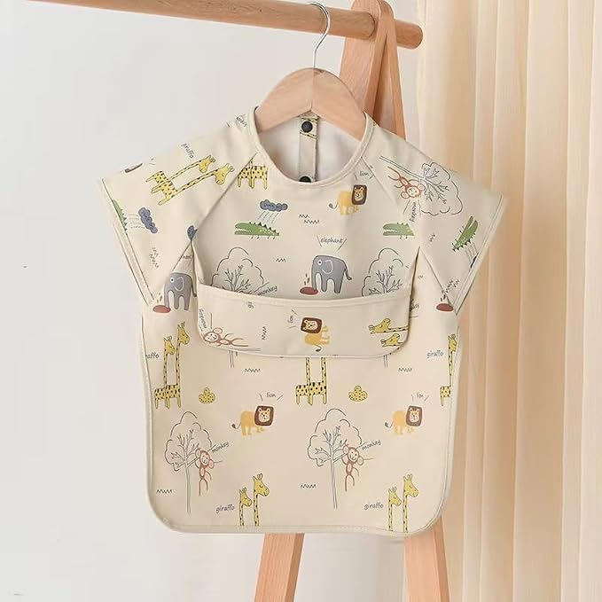 Waterproof Baby Bibs, Infant Toddler Extra Cover Feeding Bib - Image 2