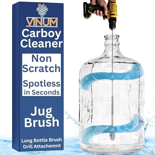 VINUM Carboy Cleaner - 27" Long Bottle Brush for Carboys, Jugs, Water