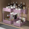 Sevenblue 2-Pack Under Sink Organizer with Hooks & Hanging Cup for