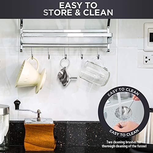 Kitchen Funnels for Filling Bottles, YGDZ 3pcs Small/Medium/Large Food