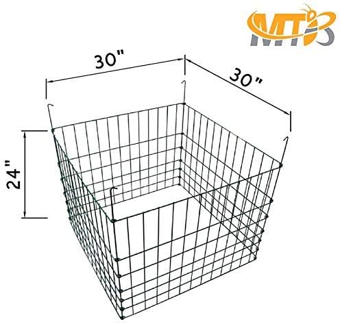 Garden Wire Compost Bin, 30x30x24 Inches, Green
