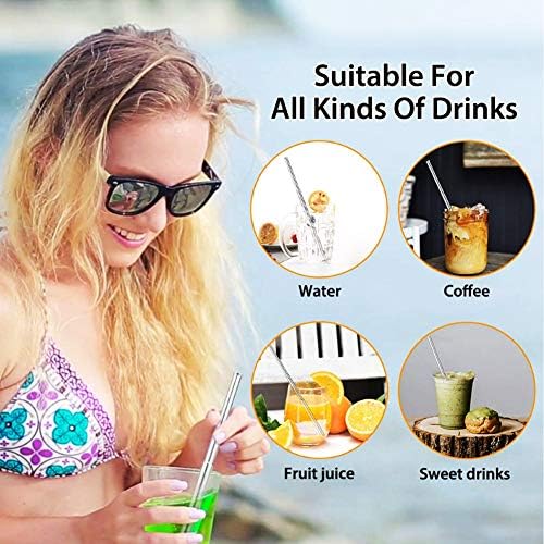 Telescopic Reusable Straw, 304 Stainless Steel 9.1 In