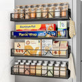 16.9 Inch Magnetic Spice Rack for Refrigerator, 4 Pack