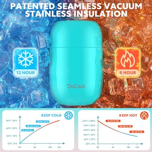 DaCool 2 Pack Food Thermo for Hot Food 16 OZ Insulated Food Jar Kids
