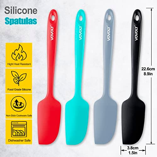 Mini Silicone Spatula - BPA Free Pro-Grade 600oF Heat-Resistant