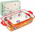 UniqueLife Ceramic Baking Dish Set, 2-Piece, 3.4QT & 1.5QT