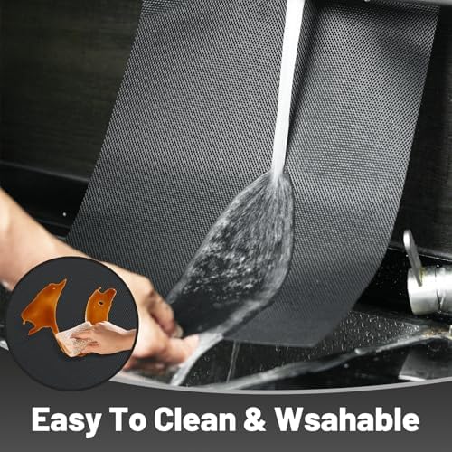 Placemats Set of 6,Non-Slip PVC Weave Table Mats Easy to Clean,Heat