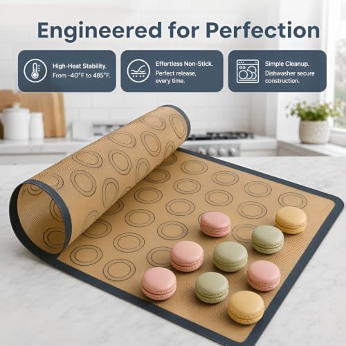 ACNTENY Silicone Baking Mat, Nonstick Oven Liner, 29.5 x 42 cm