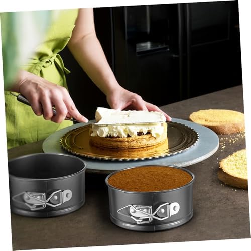 VICASKY Xmas 6pcs Mini Cheesecake Pan Set Carbon Steel Springform