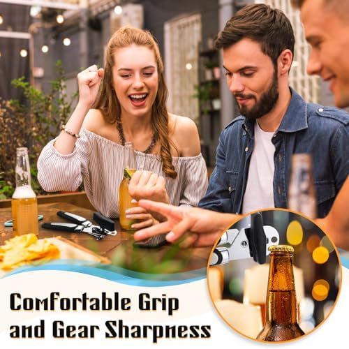 Gisafai 12 Pcs Manual Can Opener Bulk Sharp Blade Smooth Edge Handheld